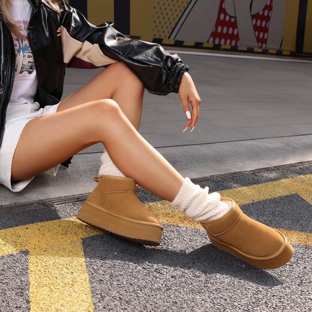 Platform Mini Boots - image 1